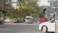 PATONG, PHUKET, THAILAND- JULY 2015: Street traffic in Phuket Thailand