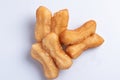 patongo or deep-fried dough on white background Royalty Free Stock Photo