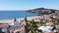 Patos beach from the church in Nigran Royalty Free Stock Photo