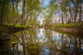 The Patowmack Canal at Great Falls Park, Virginia. Royalty Free Stock Photo