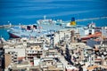 Patra city port in Greece. Royalty Free Stock Photo