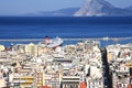 Patra, view of the city and the port from above Royalty Free Stock Photo