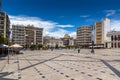 PATRAS, GREECE MAY 28, 2015: Panoramic view of King George I Square in Patras, Peloponnese, Greece
