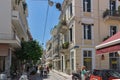PATRAS, GREECE MAY 28, 2015: Typical street in Patras, Peloponnese, Greece