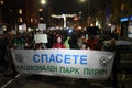 Thousands of Bulgarians protest against plans of goverment to expand the skiing resort of Bansko in Pirin National Park