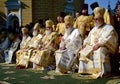 Patriarch Kirill and the other bishops on the liturgy in Kiev