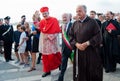 Patriarch Moraglia greeting the crowds