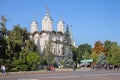 The Patriarch's palace and the twelve Apostles' Church in Moscow Kremlin