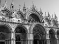 Patriarchal Basilica in St. Mark's Square in Venice. Detail