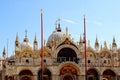 Saint Mark`s Cathedra in St. Mark's square - Venice, Italy. Royalty Free Stock Photo