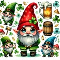patrick day gnome Royalty Free Stock Photo