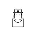 Patrick day, hat, leaf, leprechaun, shamrock, men icon. Element of Patrick day for mobile concept and web apps illustration. Thin