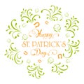 Patrick day ornate elements