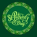 Patrick day round frame