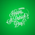 Patrick day vintage lettering background