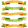 Patrick s Day Ribbons or Banners Set