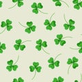 Patrick s day shamrock pattern for print and holiday decoration.Vector illustration.