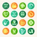Patrick's Day web icon set Royalty Free Stock Photo