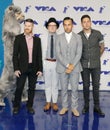 Patrick Stump, Pete Wentz, Joe Trohman and Andy Hurley of Fall Out Boy