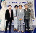 Patrick Stump, Pete Wentz, Joe Trohman and Andy Hurley of Fall Out Boy