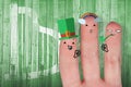 Patricks day hands with message Royalty Free Stock Photo