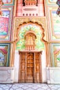 The Patrika Gate, the ninth gate of Jaipur, the famous building landmark at Jawahar circle`s entrance, Jaipur or pink city