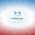 Patriot day. Abstract greeting card celebration. Vector background