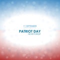 Patriot day. Abstract greeting card celebration. Vector background .