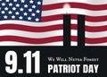 Patriot Day American Flag stripes background