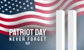 Patriot Day Background Design Royalty Free Stock Photo