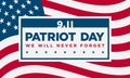 Patriot Day Background Design Royalty Free Stock Photo
