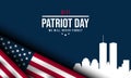 Patriot Day Background Design Royalty Free Stock Photo
