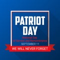 Patriot Day background for September 11.