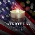 Patriot Day banner design template. Royalty Free Stock Photo