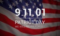 Patriot Day banner design template. Royalty Free Stock Photo