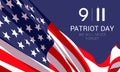 Patriot Day banner design template. Royalty Free Stock Photo