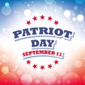 Patriot day greeting card