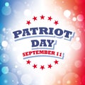 Patriot day greeting card