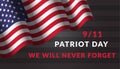 patriot day memorial 9 11 horizontal banner