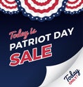 Patriot day sale promotion web banner.