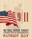 Patriot Day, September 11 Royalty Free Stock Photo