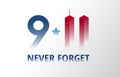 Patriot Day September 11 poster vector illustration 9/11