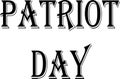 Patriot day text sign illustration