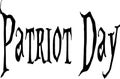 Patriot day text sign illustration