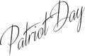 Patriot day text sign illustration