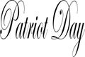 Patriot day text sign illustration