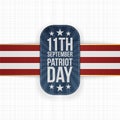 Patriot Day 11th September national Label