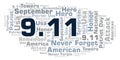 9.11 Patriot Day word cloud.