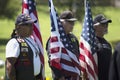 Patriot Guard Motorcyclists honor fallen US Soldier, PFC Zach Suarez, Honor Mission on Highway 23, drive to Memorial Service, West