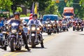 Patriot Guard and Rolling Thunder Motorcycle Riders in PArade